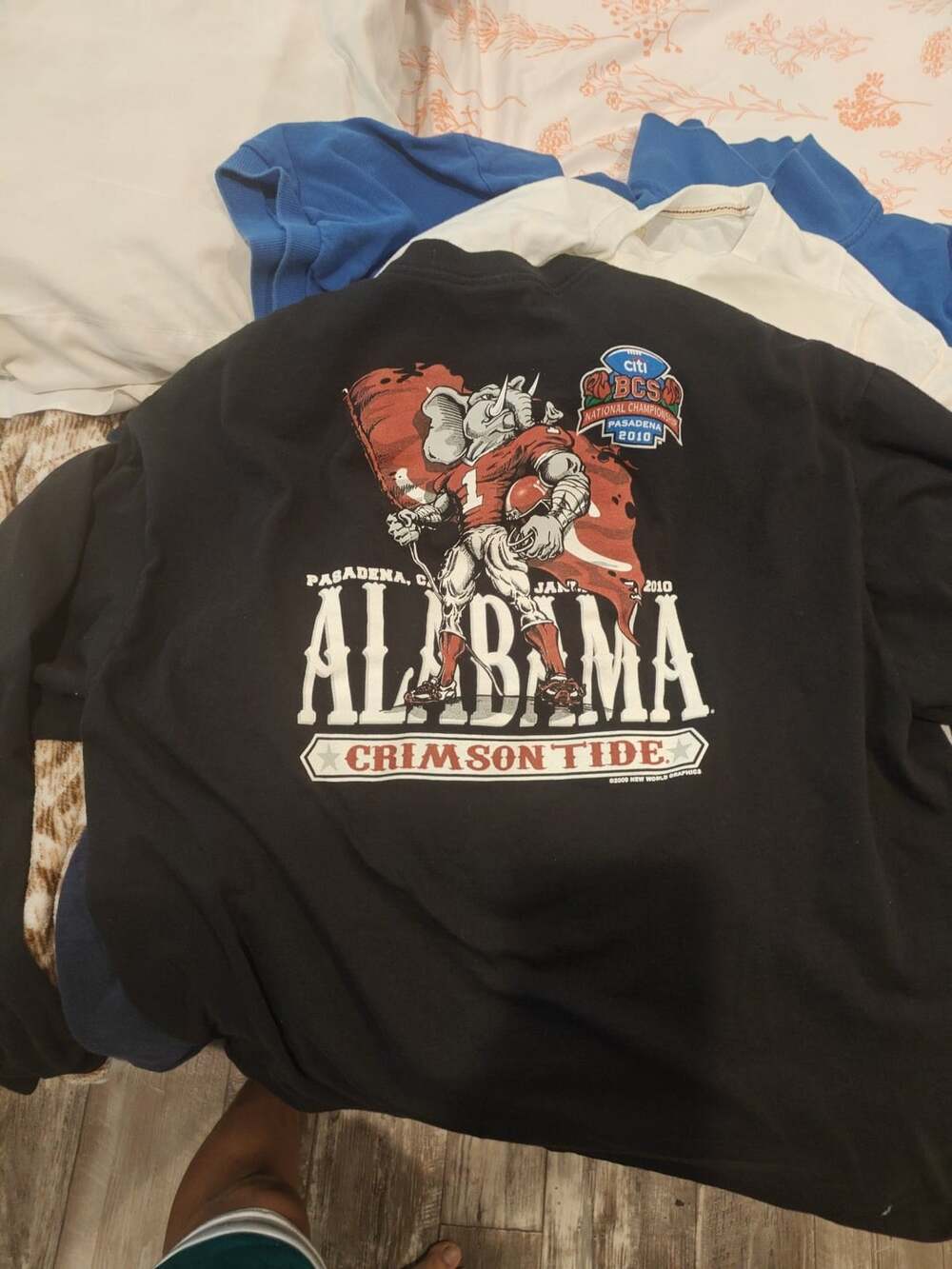 Alabama Crimson Tide BCS National Championship 2010 Long Sleeve T Shirt Small
